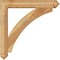 Ekena Millwork Thorton Arts and Crafts Rough Sawn Bracket w/ Offset Brace, Western Red Cedar, 6"W x 32"D x 32"H BKT0604X32X32THR03RWR - alternate 3